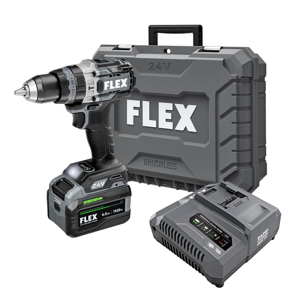 Taladro percutor FLEX FX1271T-1H 24V sin escobillas inalámbrico 1/2"