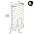 thumbnail image 6 of mDesign Steel Hanging Cabinet Storage Organizer for Kitchen - Satin, 6 of 7