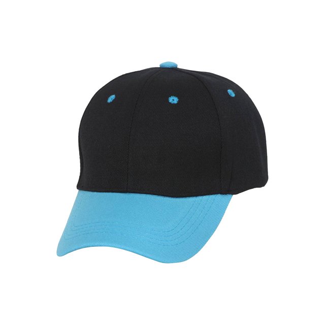 Two-Tone Low Profile Adjustable Baseball Cap, Black Sky