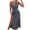 Blue, variant on YanHoo Women's Boho Maxi Dresses Sexy Open Back V Neck Sleeveless Slit Dress Beach Floral Print Dressy Dress