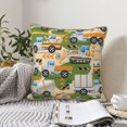thumbnail image 6 of Kll Construction Machinery1 Decorative Throw Pillow Covers Velvet Soft For Couch Sofa Bedroom Living Room Outdoor -20"X20", 6 of 8