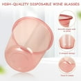 thumbnail image 3 of PYYNA-60 Pcs Disposable Stemless Glasses 12oz Pink Plastic Cups Disposable Cold Party Drinking Cups Wine Glasses for Meeting Weddings Birthdays Cocktail Christmas Party Supplies (Pink), 3 of 3