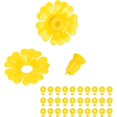thumbnail image 1 of SAYDY 30 Set Hummingbird Feeder Replacement Flowers, Material, Easy to Install and, Stable and Long Lasting, for Hanging Bird Feeding Ports (Yellow) 0601M, 1 of 8