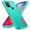 Mint+Rose, variant on Allytechgroup Case Compatible with Motorola Moto G Power (2025) with Hidden Kickstand, [Military Grade Drop Protection] Soft TPU Hard PC Bumper Non-Slip Shockproof Protective Case, Orange Clear