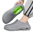 thumbnail image 1 of Sacios cómodos para hombres Chef Shoes No Slip for Kitchen (gris 43-44), 1 of 9