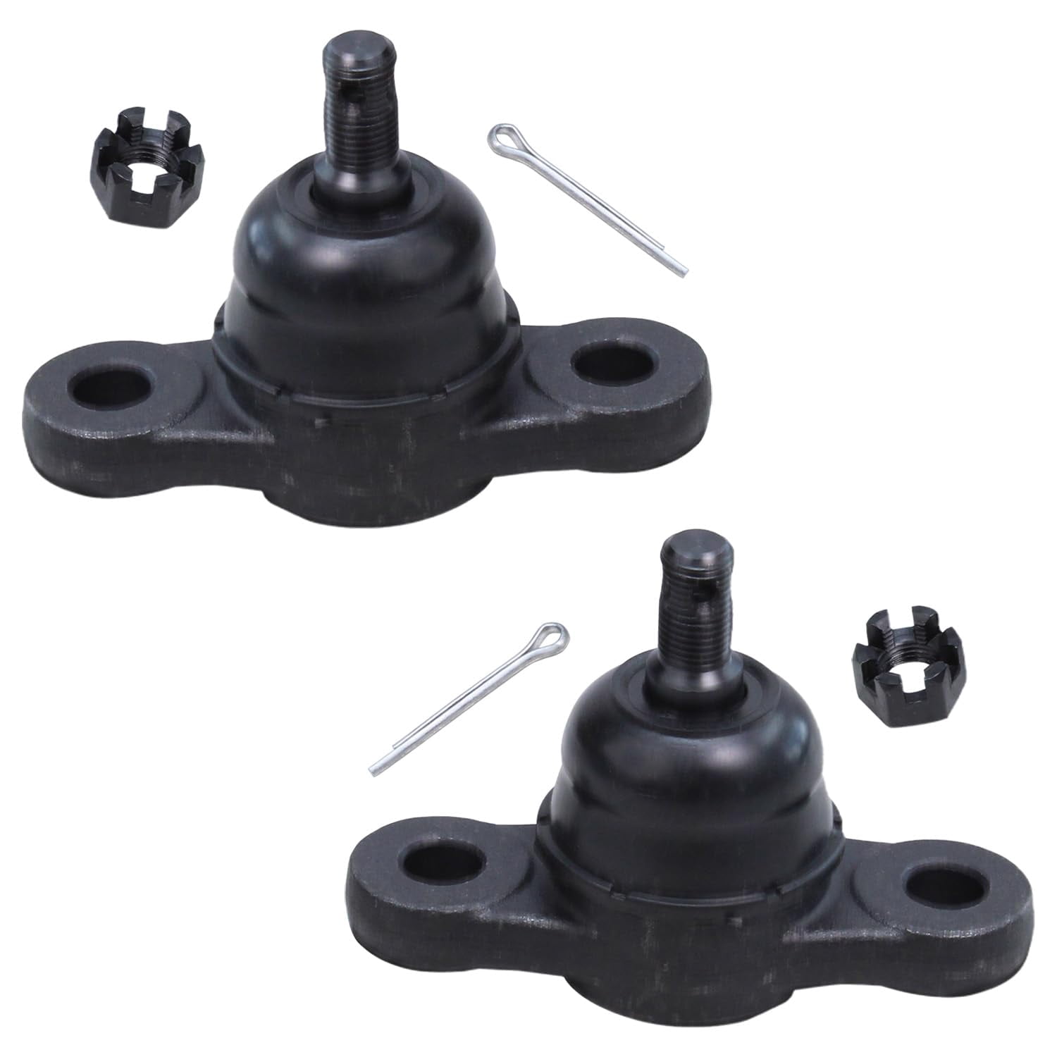 Detroit Axle - Front Ball Joints Tie Rods for 2009-2012 Hyundai Elantra, 2010-2013 Kia Forte & Forte Koup, 2 Lower Ball Joints, 4 Inner & Outer Tie Rods, 2 Boots Replacement