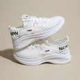 thumbnail image 5 of Women's Lightweight Walking Sneakers Casual Lace Up Flats Tennis Athletic Running Fashion Sport Shoes for Girls, 5 of 13