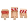 thumbnail image 1 of OULII 3Pcs Wooden Train Track Expansion and Connection Set for Children Playtime, 1 of 5