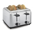 thumbnail image 1 of Tostadora Hamilton Beach 4 Rebanadas Acero Inoxidable Apagado Automático Doble Control Independiente 1500 W, 1 of 9