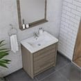 thumbnail image 6 of Alya Bath Sortino 30" Wood Bathroom Vanity with Acrylic Sink in Gray, 6 of 7