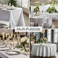 thumbnail image 2 of 90"x 132" Rectangle Polyester Tablecloth White- 10pc. for Home décor, Weddings, Party events, or Restaurants., 2 of 6