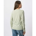 thumbnail image 3 of Real Essentials 4 Pack: Women's V-Neck Cotton Long-Sleeve T-Shirt (Available in Plus Size), 3 of 6