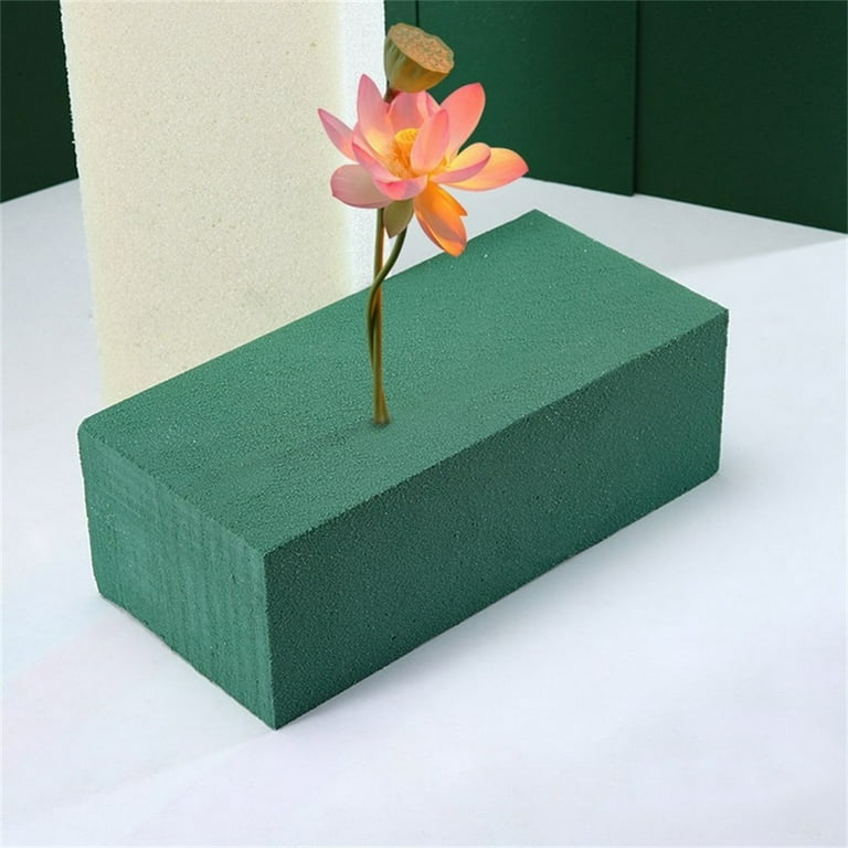 1 Piece Floral Foam Block, Happon Wet Foam Green Bricks for Fresh Flower  and Artificial Flowers 