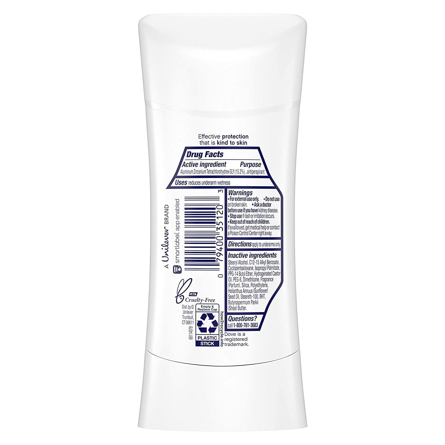 Dove Advanced Care Anti-Perspirant, Shea Butter 2.60 oz (Pack of 6)