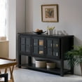 thumbnail image 3 of Furniture of America Chico Contemporary Multi-Storage Dining Buffet, Walnut, 3 of 5