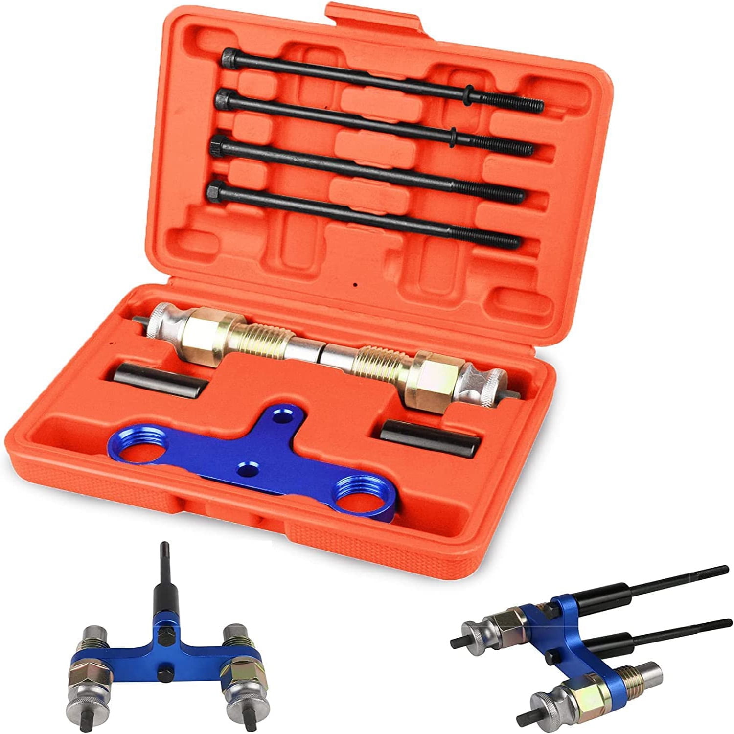 Car Fuel Injector Removal Installation Tool Automotive Timing Kit W/ Master Injector Puller for