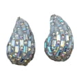 thumbnail image 4 of Pendientes con diseño de coma, accesorios de vestir, regalo novedoso, pendientes geométricos. AB colorido, 4 of 9