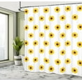 thumbnail image 5 of Ambesonne Yellow Shower Curtain, Sunflower Pattern Nature, 69"Wx75"L, Yellow, 5 of 5