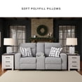 thumbnail image 3 of Signature Design by Ashley Biscoe Pewter Power Reclining Loveseat, 3 of 17