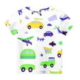 thumbnail image 6 of Riecok Toddler Kids Boys Girls Cotton T-shirt Crewneck Comfortable Shirt Kids Clothes Toddler Kids Boy Lightweight Trendy Outfits Blouses Top Summer 8 T Green, 6 of 7