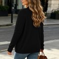 thumbnail image 4 of XIAOCHA Womens Ribbed Knit Cardigan Open Front Long Sleeve Pocket Outerwear Sweater, 4 of 5