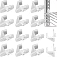 thumbnail image 1 of 14pcs Plastic Refrigerator Shelf Clips, Freezer Shelf Clip Cooler Shelf Support, 1 of 5