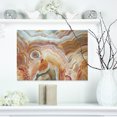 thumbnail image 1 of Strips and Ovals on Agate - Abstract Canvas Wall Art Print, 1 of 3