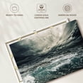 thumbnail image 6 of Elephant Stock Stormy Wall Art - Horizontal Canvas Wall Art - Living Room Wall Decor - Nature Canvas - Teal And White Decor - 12" x 8", 6 of 8