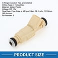 thumbnail image 3 of Unique Bargains Fuel Injector No.3033722 Fuel Injection Nozzle for Ford Explorer 1999-2001 5.5L Yellow, 3 of 6