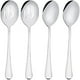 thumbnail image 1 of LYD Juegos de cucharas para servir, incluye 2 cucharas para servir y 2 cucharas para servir ranuradas, cucharas para banquetes de buffet de acero inoxidable de 8 3/4" LYD Cuchara para servir, 1 of 2