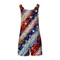 thumbnail image 5 of Drses Cute Short Jumpsuits Women Print Rompers One Piece Wide Leg Shorts Overalls Sleeveless Jumpers Pockets, 5 of 6