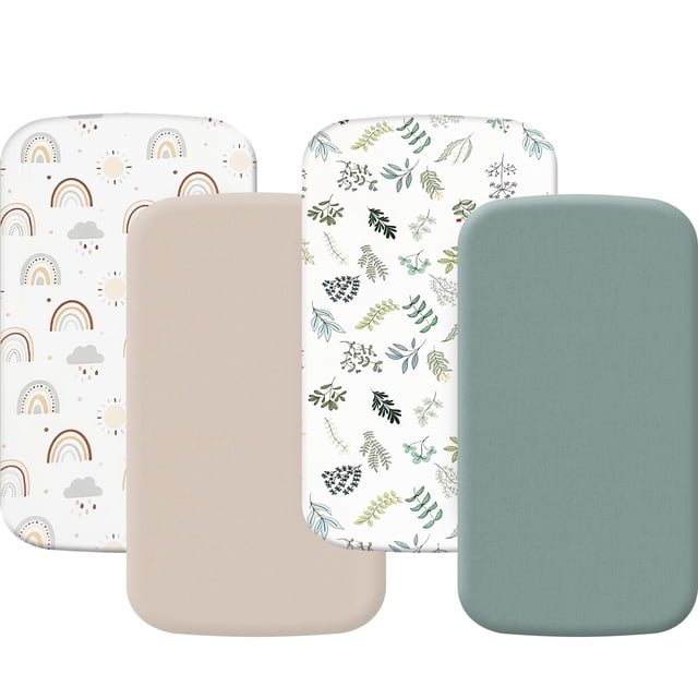 Paquete de 4 sábanas de capazo compatibles con Pamo Babe, Fodoss y BCOL