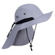 thumbnail image 1 of Sombrero de pesca Strade Fareast Limited con solapa para el cuello Gris claro, 1 of 5