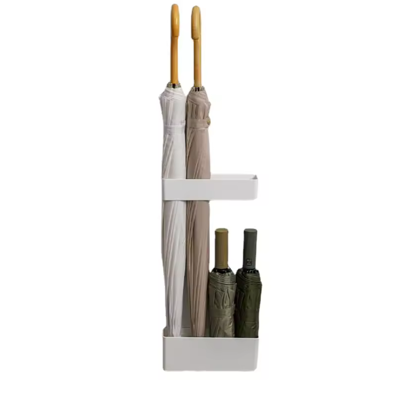 thumbnail image 1 of Estante de almacenamiento de paraguas con soporte de paraguas creativo sin perforaciones, 1 of 7