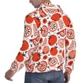 thumbnail image 6 of Naloa Hand Drawn Tomatoes Men's Casual Hooded Collar Drawstring Hoodies Pullover Sweatshirts Casual Long Sleeve Shirts-Medium, 6 of 7