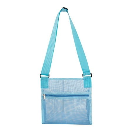 

TOYFUNNY Children s Beach Shell Tool Storage Bag Shoulder Mesh Tote Bag Beach Bag