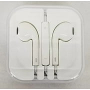 White 3.5mm Earphones Headset Earbuds Wired Handsfree With Mic for iPhone & Android