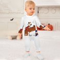 thumbnail image 3 of Calvin And Hobbes Baby Romper Toddler Long Sleeve Bodysuit Soft Skin-Friendly Jumpsuit Outfit with Snap Crotch 9-12M, 3 of 8