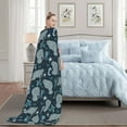 thumbnail image 2 of Manatees Throw Blanket Lightweight Warm Flannel Fleece Blankets Cozy Soft Blanket Gifts for Women Men Girls Boys 50"x40", 2 of 6