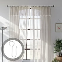 PBPBOX 30Pcs Versatile Use Metal Curtain Track Hooks For Ceiling Drape Track Home Office Decor