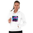 thumbnail image 4 of Vaporwave Aesthetic NASA Astronaut Unisex Plus Size Hoodie Brisco Brands 2X, 4 of 5