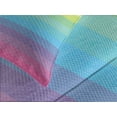 thumbnail image 4 of Ambesonne Vintage Rainbow Quilted Bedspread Set 3 Pcs, Retro Stripes, King Size, Multicolor, 4 of 5