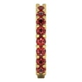 thumbnail image 4 of 1.26 ctw Wedding Band for Women - 18K Yellow Gold Natural Garnet Stackable Eternity Ring, 4 of 6