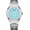 Aqua/Silver, variant on Original Luxury Men's Bracelet Watch – Classic Square Dial Analog Quartz Wristwatch with Date, Luminous Hands & Markers, Business & Casual Timepiece