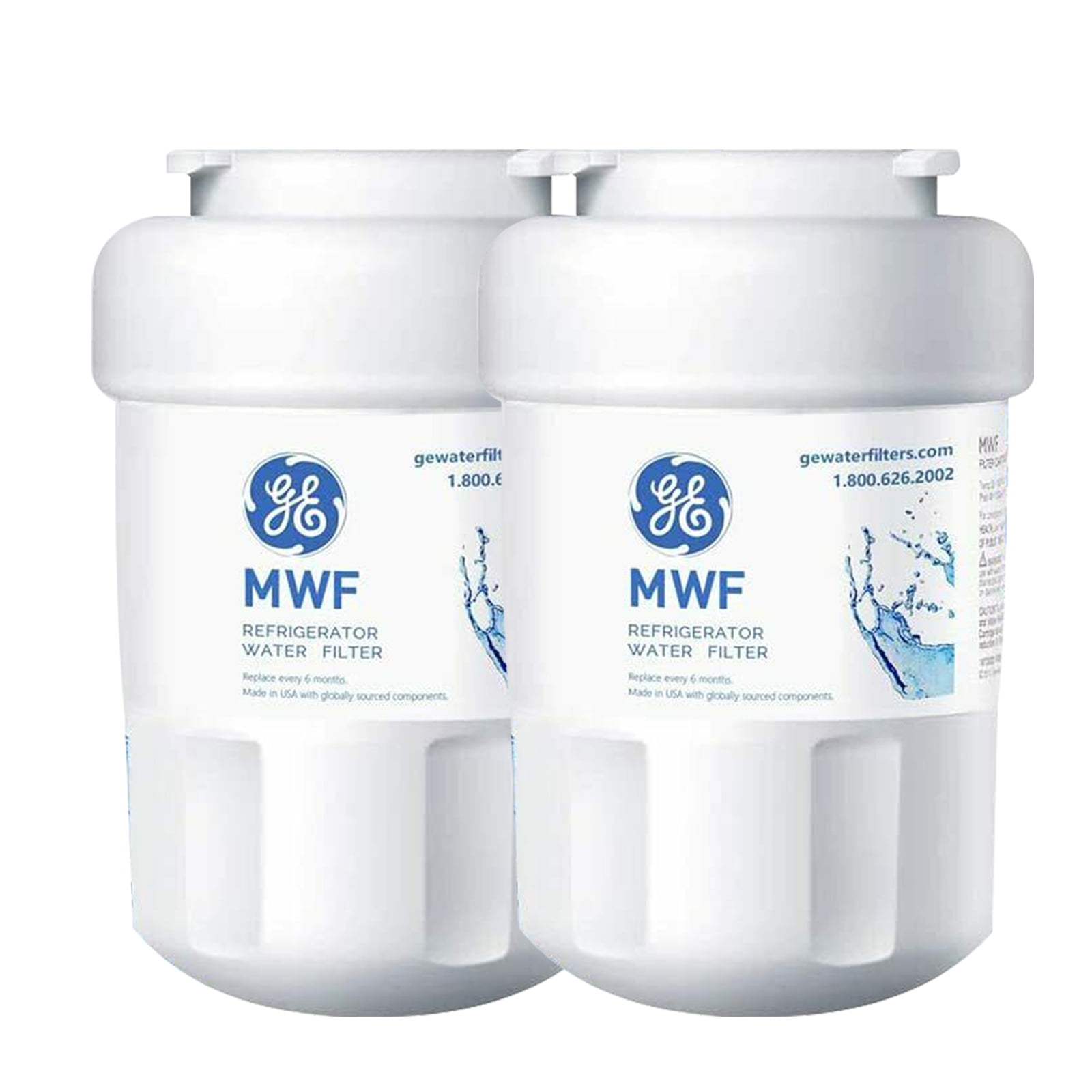 2 Packs MWF Ice and Water Refrigerator Filter for Smart Water MWFP