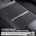 thumbnail image 4 of PVC Center Console Cover for Highland 2024 & For Mod Y Juniper 2025 - Black/Grey, Self-Adhesive, Scratch-Resistant, Stylish Design, 4 of 8