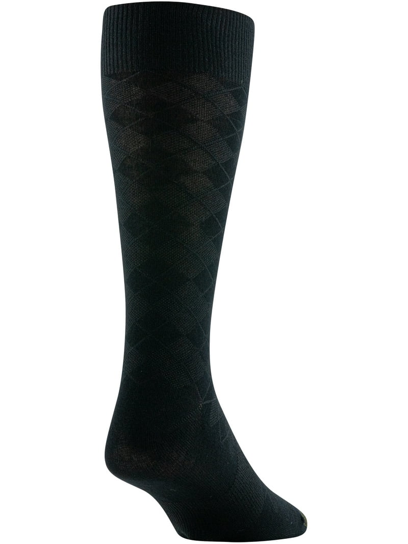 gold toe men's dress socks black GOLD TOE Mens Crew Dress Socks Solid Black Ribbed 3-Pack Reinforced Toe