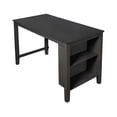 thumbnail image 5 of Home Design Africa Counter Height Table, Black, Rectangular top, Three shelves for storage, Sturdy legs, Modern style, Space-saving, Durable construction, Easy assembly, 5 of 6