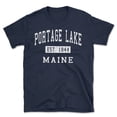 thumbnail image 1 of Portage Lake Maine Classic Established Men's Cotton T-Shirt, 1 of 1