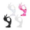 thumbnail image 4 of Hand Form Ring Holder Jewelry Display Organization Rack Bracelet Ring Watch Stand Support Aesthetic Decor Y2k Room Decor (Black) 6.69x3.15", 4 of 4